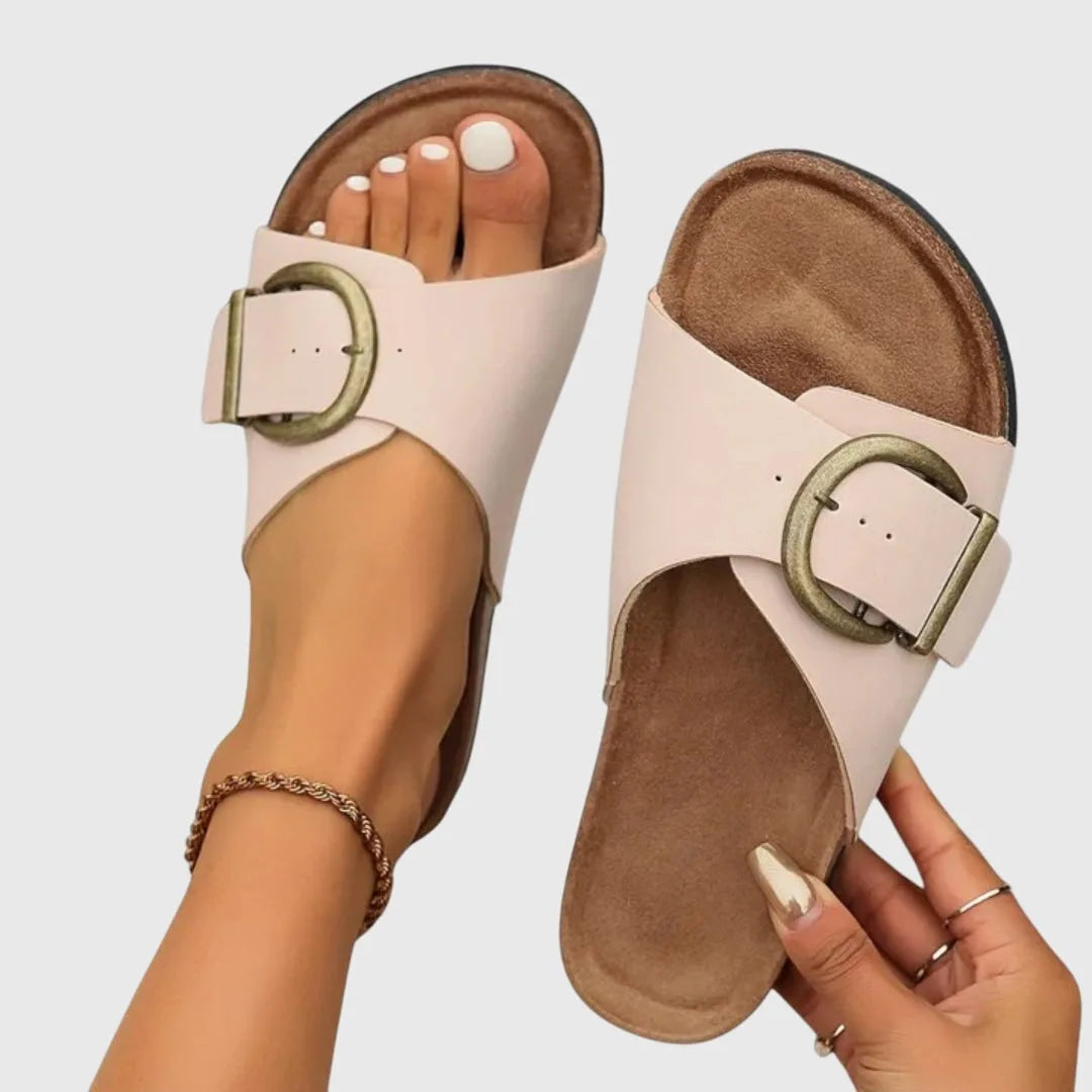 Orthopedic Buckle Slide Sandals with Arch Support