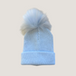 Baby Hat with Pom Pom | Blue