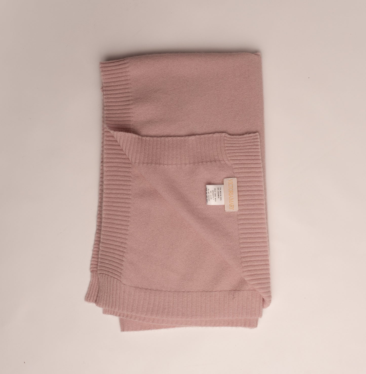 Merino Cashmere Blend Baby Blanket | Pink