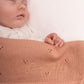 Pointelle Baby Knit Blanket | Dusky Pink