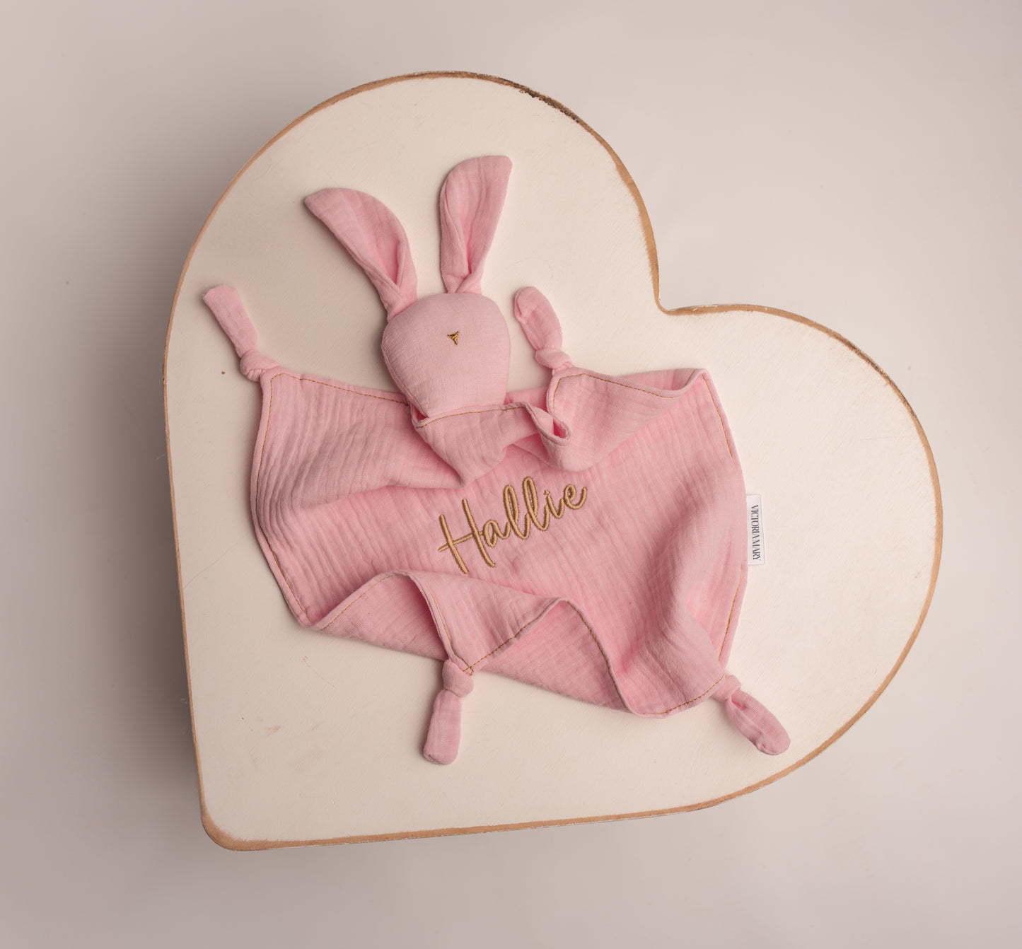 Muslin Bunny Comforter | Pink