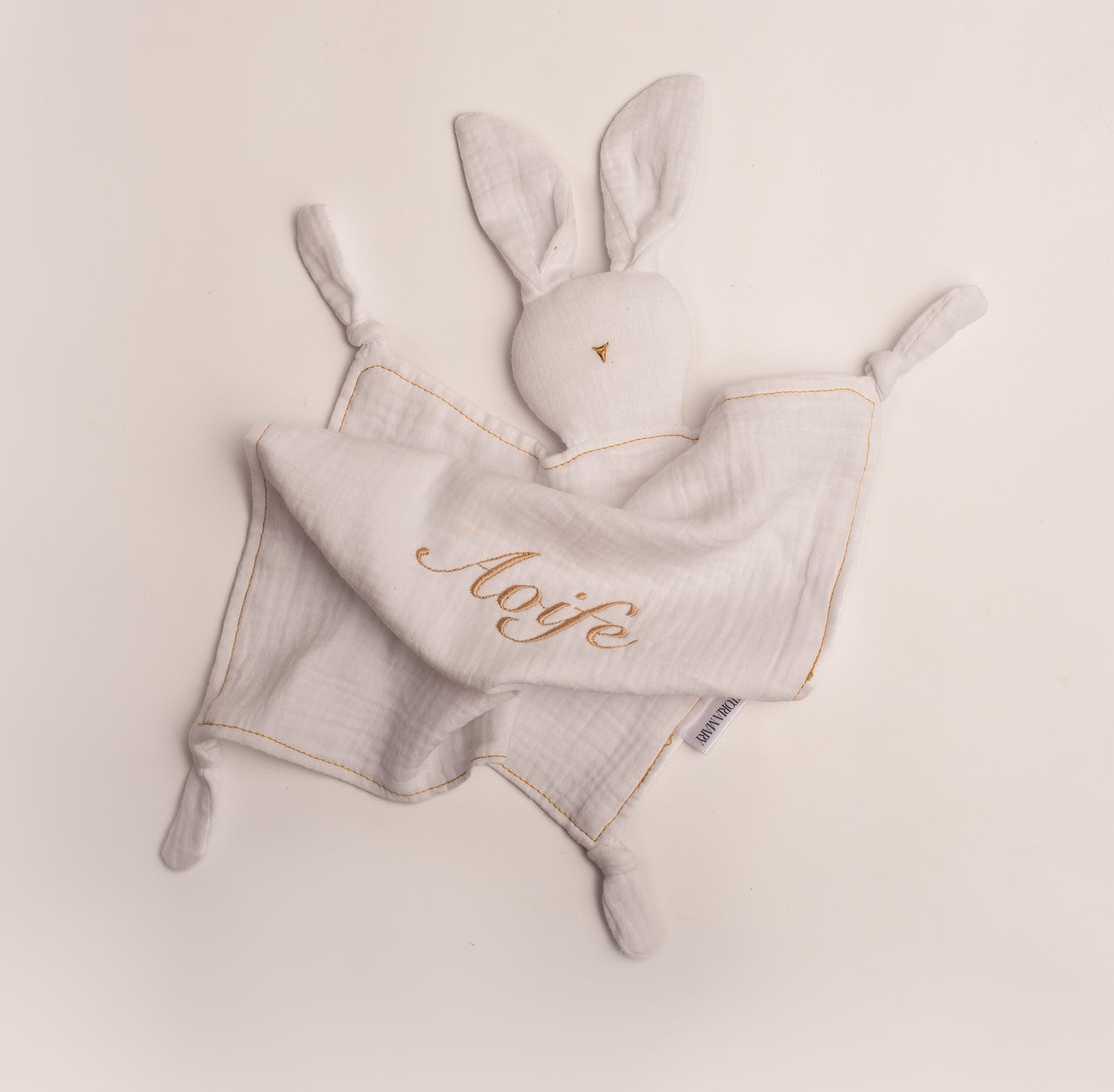 Muslin Bunny Comforter | White