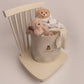 Teddy Felt Toy Trug | Soft White