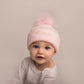 Baby Hat with Pom Pom | Pink