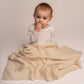 Merino Cashmere Blend Baby Blanket | Cream