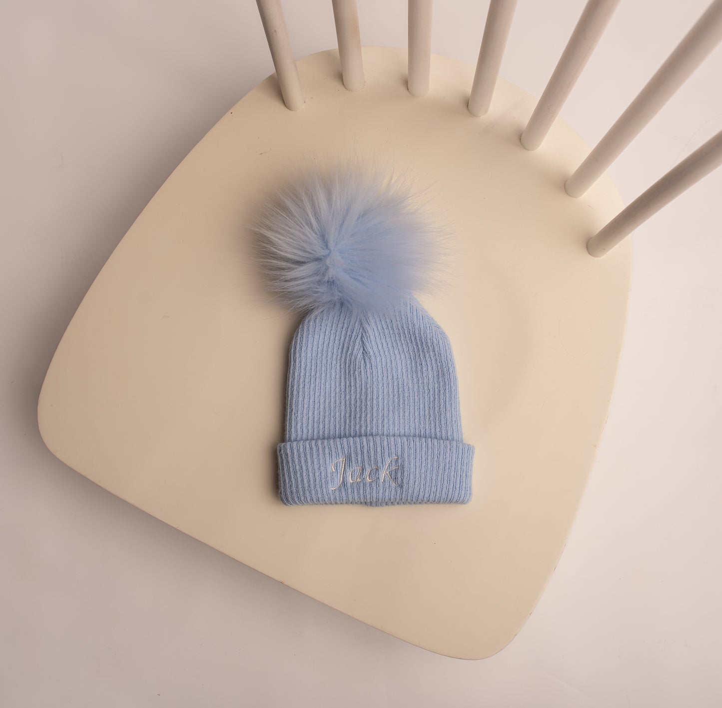 Baby Hat with Pom Pom | Blue