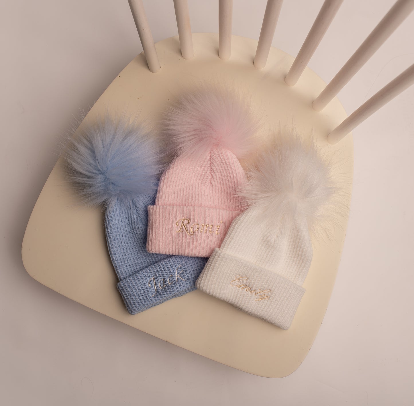 Baby Hat with Pom Pom | Blue