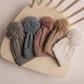 Cable Knit Pom Pom Hat | Dusty Blue