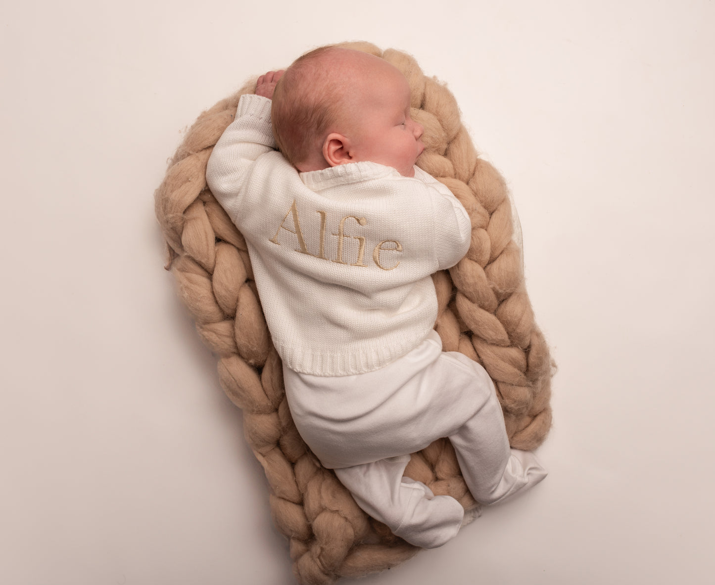 Baby Knitted Cardigan | White