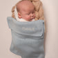 Pointelle Baby Knit Blanket | Dusky Blue