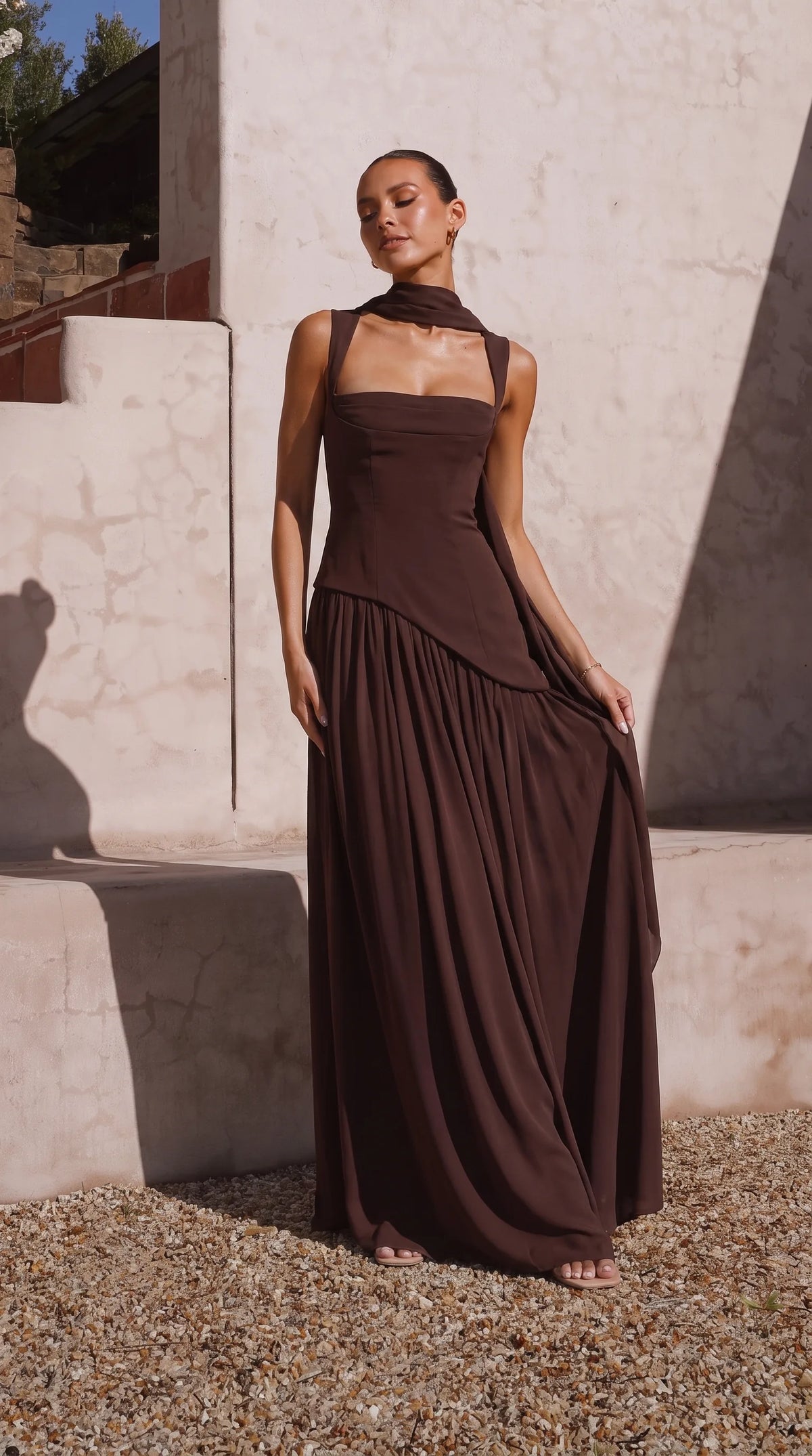 Elegant Maxi Dress with Thigh Split for Women image 9