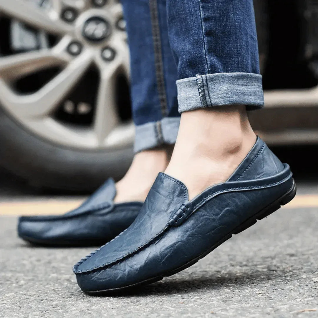 Handmade Leather Loafers for Men, Comfort Slip-On Shoes image 10