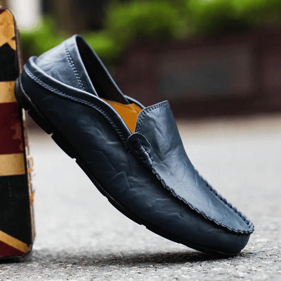 Handmade Leather Loafers for Men, Comfort Slip-On Shoes image 9