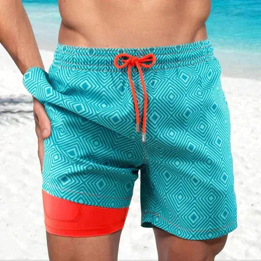 Men's Compression-Lined Quick-Dry Swim Shorts image 17
