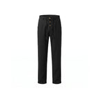 Men's Relaxed Straight-Leg Linen Pants with Drawstring image 17