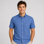 Men's Oxford Cotton Short-Sleeve Check Shirt image 11