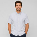 Men's Oxford Cotton Short-Sleeve Check Shirt image 23