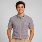 Men's Oxford Cotton Short-Sleeve Check Shirt image 25