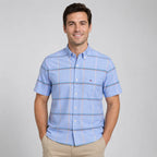 Men's Oxford Cotton Short-Sleeve Check Shirt image 9