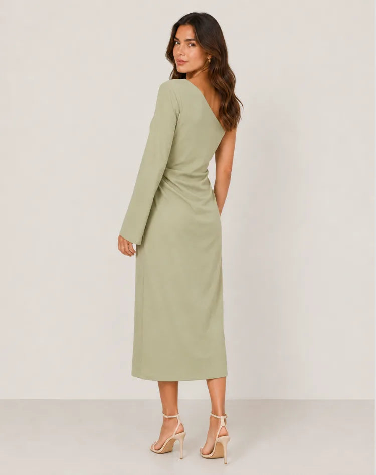Ivy | Elegant One-Shoulder Maxi Dress for Women