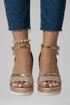 Orthopedic Glitter Wedge Sandals for Women image 9