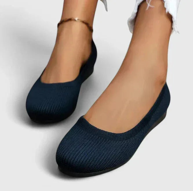Orthopedic Knit Ballet Flats with Arch Support