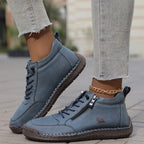 Orthopedic Leather Ankle Boots with Arch Support for Women image 10
