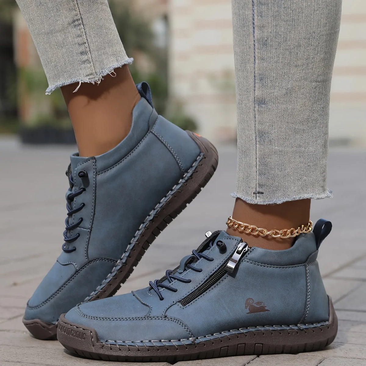 Orthopedic Leather Ankle Boots with Arch Support for Women image 10