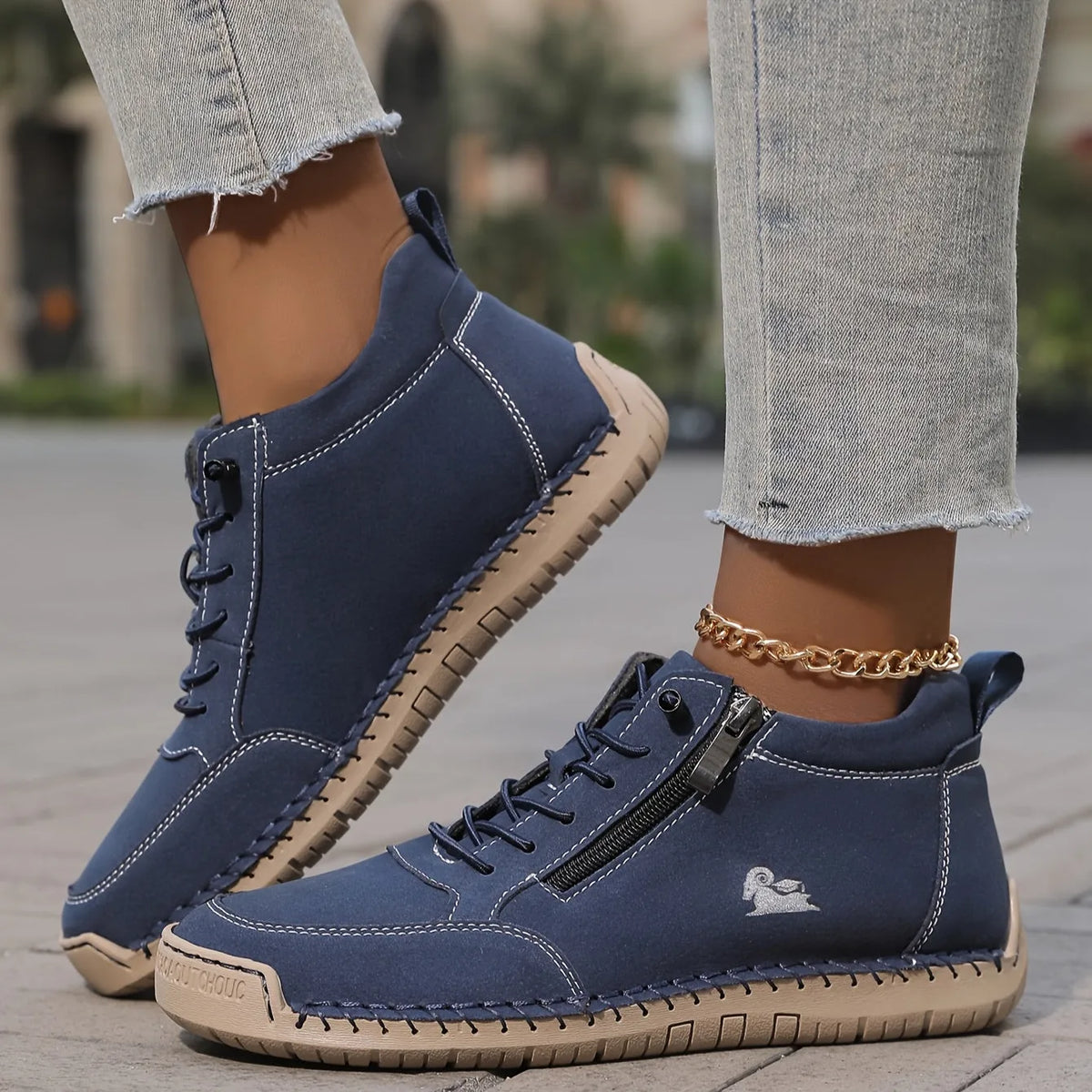Orthopedic Leather Ankle Boots with Arch Support for Women image 16