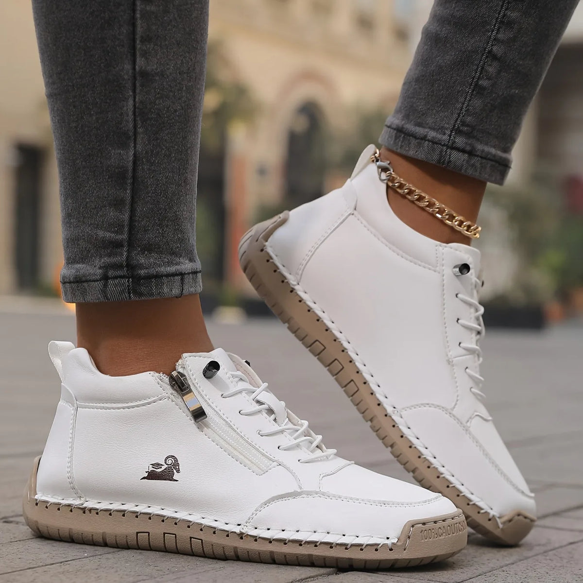 Orthopedic Leather Ankle Boots with Arch Support for Women image 19