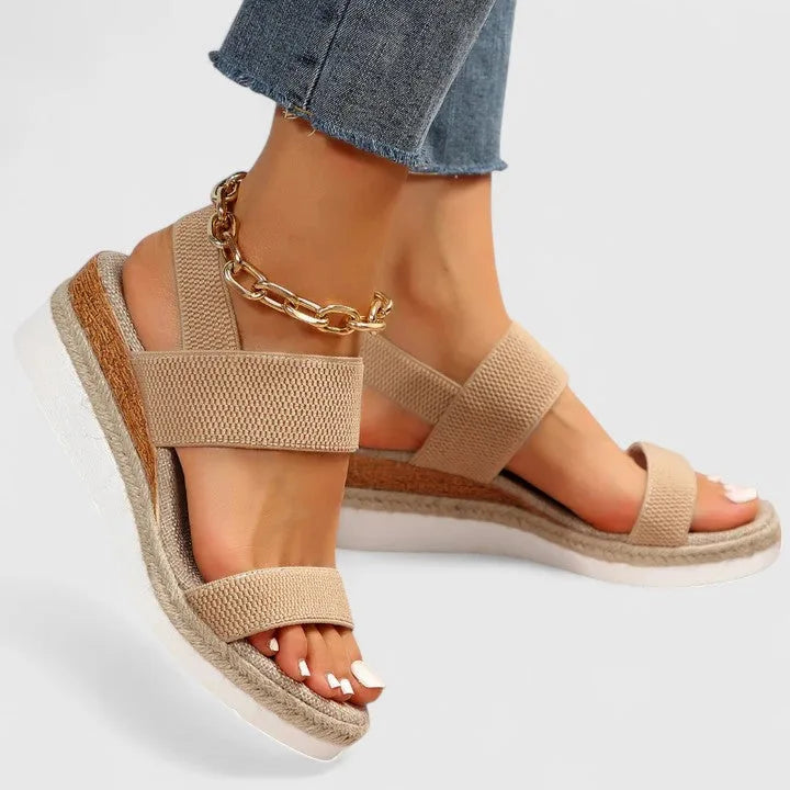 Orthopedic Wedge Espadrille Sandals with Arch Support