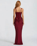 Elegant Satin Corset Maxi Dress for Women image 14