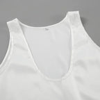 Women's Satin Sleeveless Scoop Neck Tank Top image 13