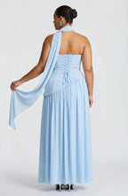 Strapless Corset Maxi Dress with Thigh Slit for Women image 14