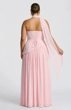 Strapless Corset Maxi Dress with Thigh Slit for Women image 17
