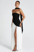 Strapless Maxi Gown with Matching Scarf for Women image 14