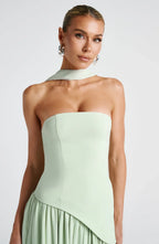 Strapless Maxi Gown with Matching Scarf for Women image 17