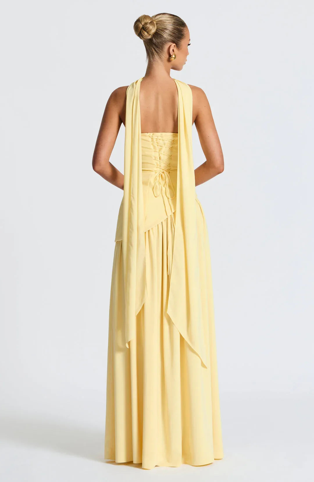 Anya | Strapless Maxi Gown with Matching Scarf for Women