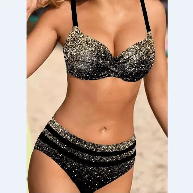Underwire High-Waisted Bikini Set