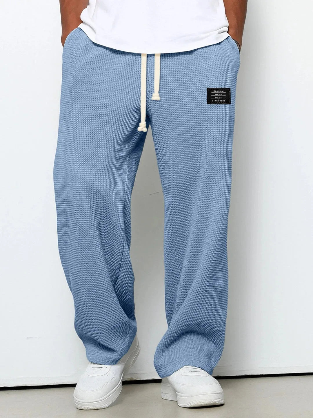 Rory | Men's Relaxed Waffle-Knit Sweatpants with Drawstring Waist