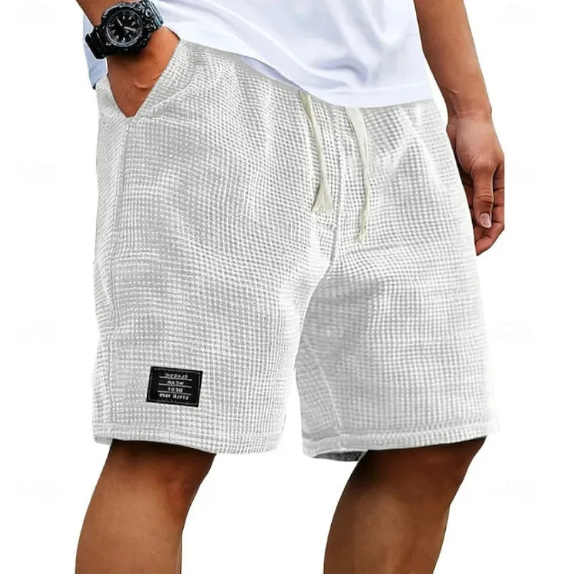 Men's Waffle-Knit Casual Summer Shorts image 14
