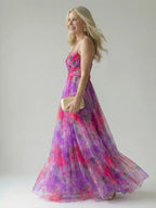 Floral Chiffon Wrap Maxi Dress for Women image 11
