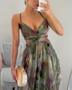 Floral Chiffon Wrap Maxi Dress for Women image 15