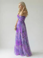 Floral Chiffon Wrap Maxi Dress for Women image 19