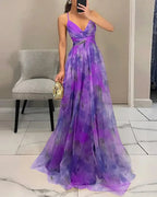 Floral Chiffon Wrap Maxi Dress for Women image 21