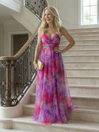 Floral Chiffon Wrap Maxi Dress for Women image 23