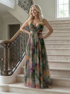 Floral Chiffon Wrap Maxi Dress for Women image 24