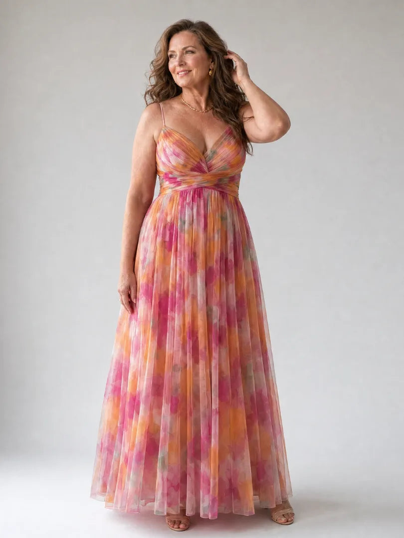 Floral Chiffon Wrap Maxi Dress for Women image 26